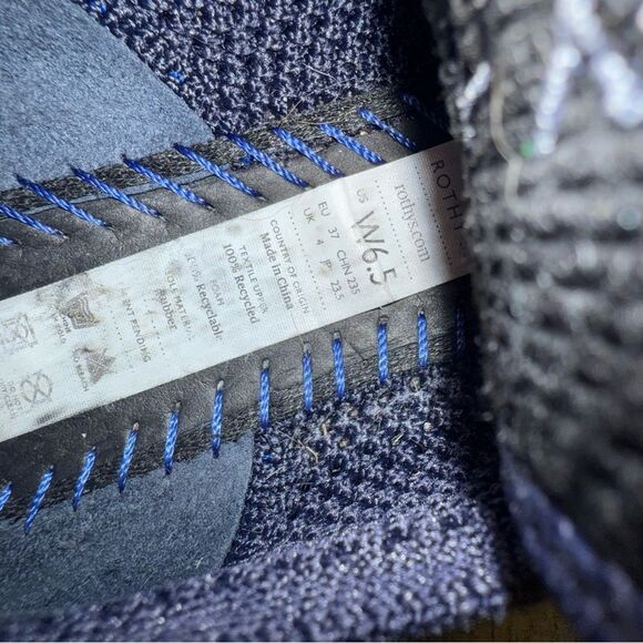 Retired Rothy’s Women's Navy Blue Honeycomb Luxury Ballet Flats US Size 6 1/2 - Picture 7 of 13